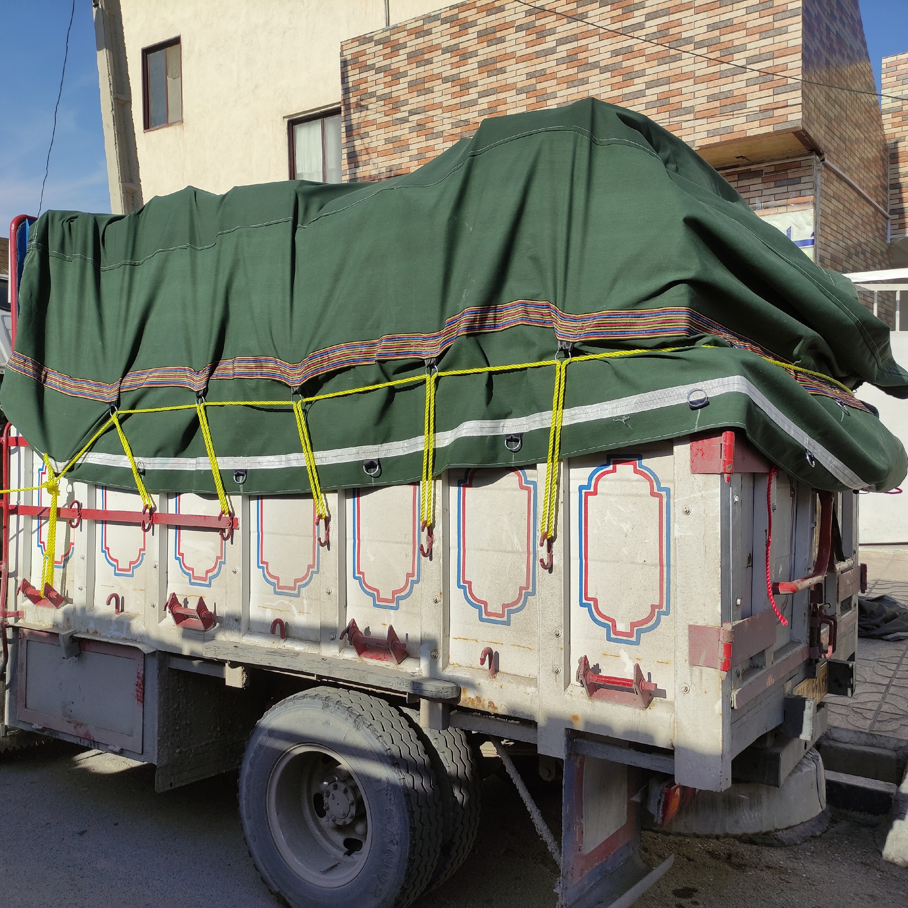 چادر خاور سایز 6 در 4 برزنت اصلی 6لا3 لا ضخیم ( 9لا) صددرصد ضداب